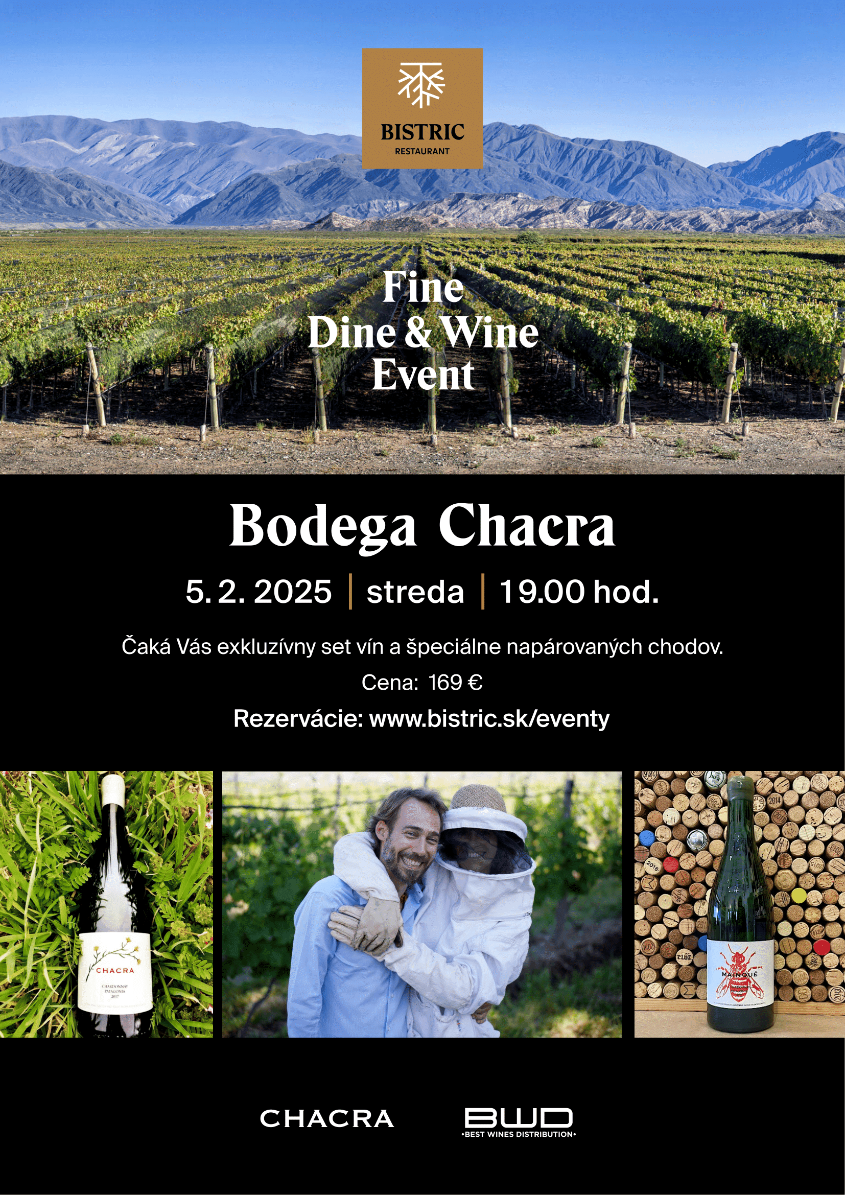 Fine Dine & Wine Event: Bodega Chacra - gallery - Bistric Restaurant Bodega Chaera Fine Dine & Wine Event: Bodega Chacra - gallery - Bistric Restaurant Bodega Chaera